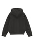 Ganni Oversized Cropped Graphic Organic Cotton Hoodie Grey
