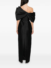 Solace London Asymmetric One-Shoulder Davina Maxi Dress Black