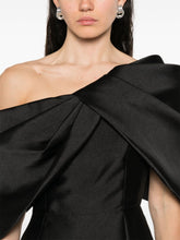 Solace London Asymmetric One-Shoulder Davina Maxi Dress Black