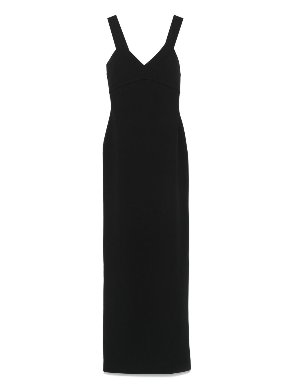Solace London Nalani Sleeveless V-Neck Maxi Dress Black black