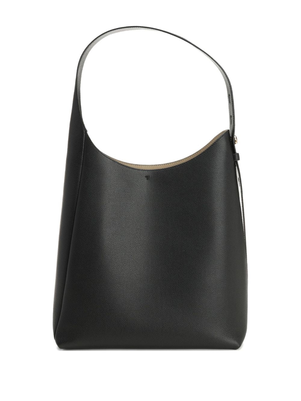 Tory Burch Romy Leather Structured Shoulder Bag Black