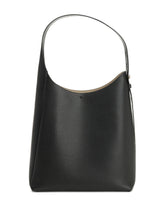 Tory Burch Romy Leather Structured Shoulder Bag Black
