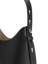 Tory Burch Romy Leather Structured Shoulder Bag Black