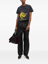 Ganni Organic Cotton Logo-Print Relaxed T-Shirt Grey