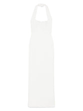 Solace London Ilona Halterneck Maxi Dress in Beige Beige
