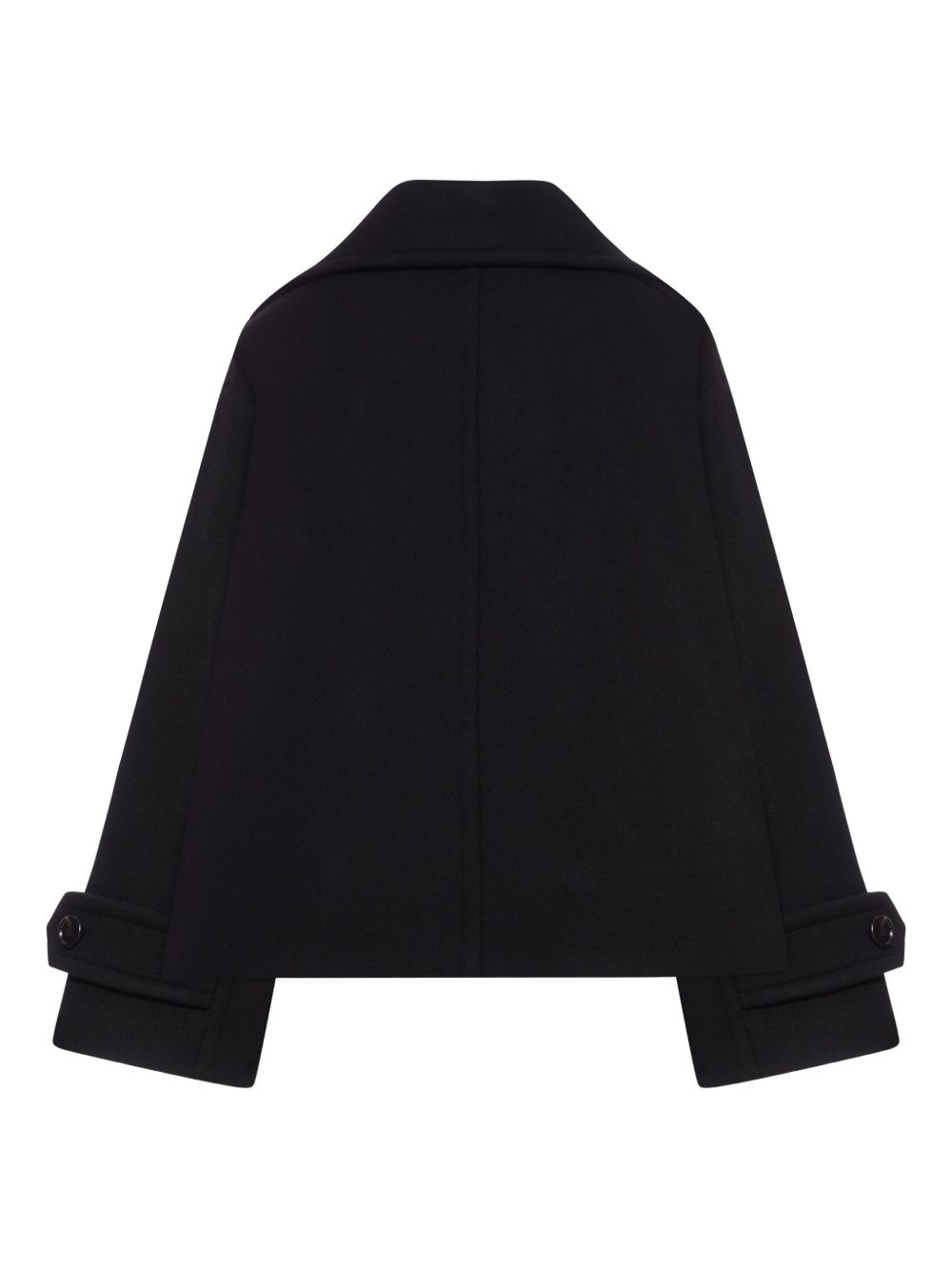 Chloè Double-Breasted Wool Coat Black