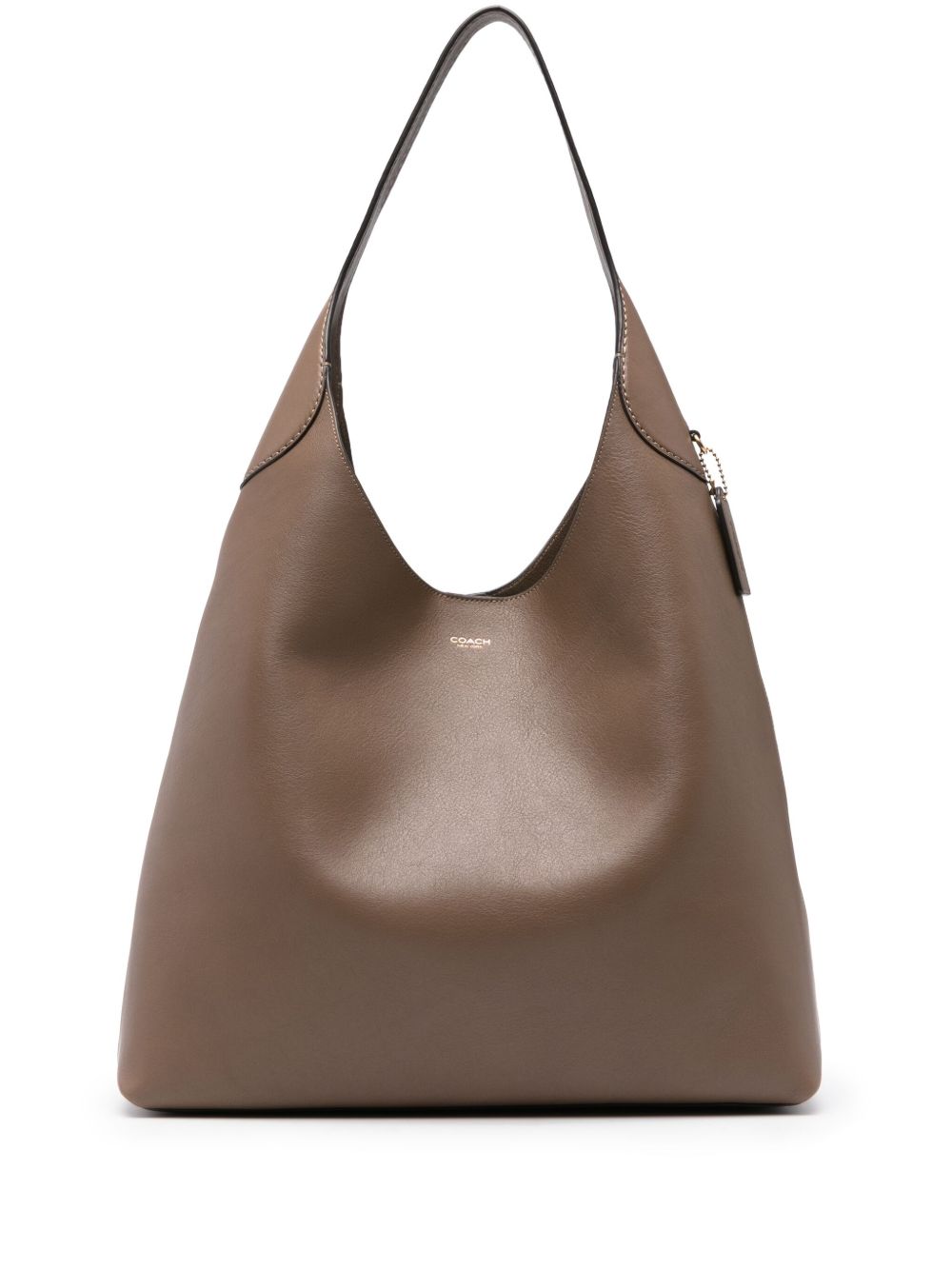 Coach Brooklyn Leather Hobo Bag Dove Grey