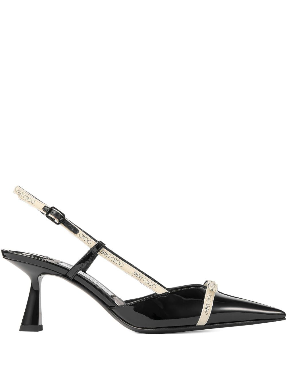Jimmy Choo Patent Leather Camila 65 Slingback Pumps Black black