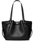 Tory Burch Romy Calf Leather Tote Bag Black