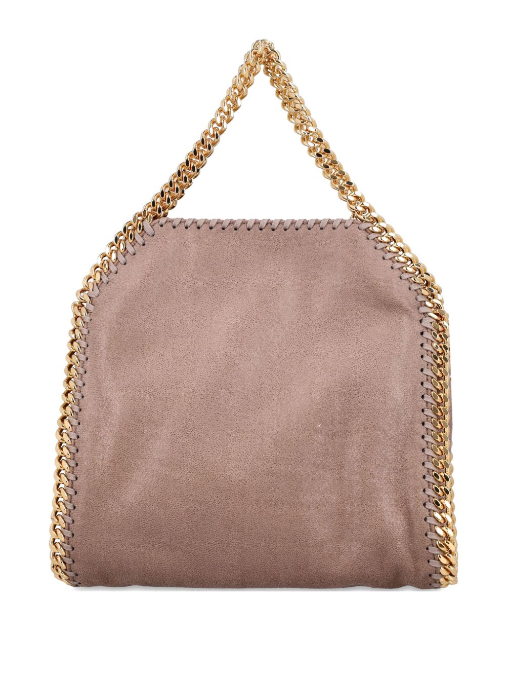 Stella McCartney Falabella Tiny Chain-Link Crossbody Bag Beige
