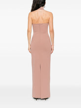 Solace London Ilona Beige Halterneck Maxi Dress Beige