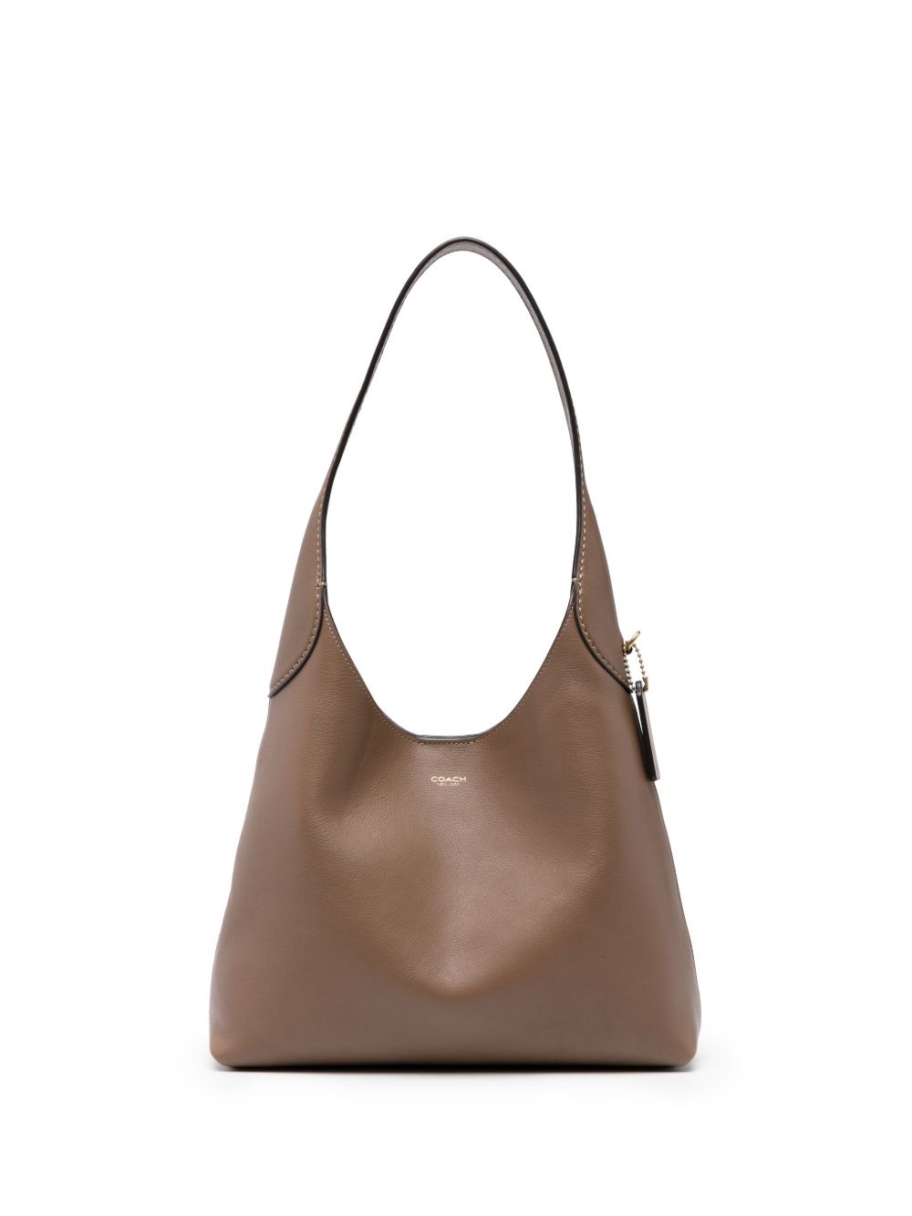 Coach Brooklyn 28 Leather Hobo Bag Dove Grey