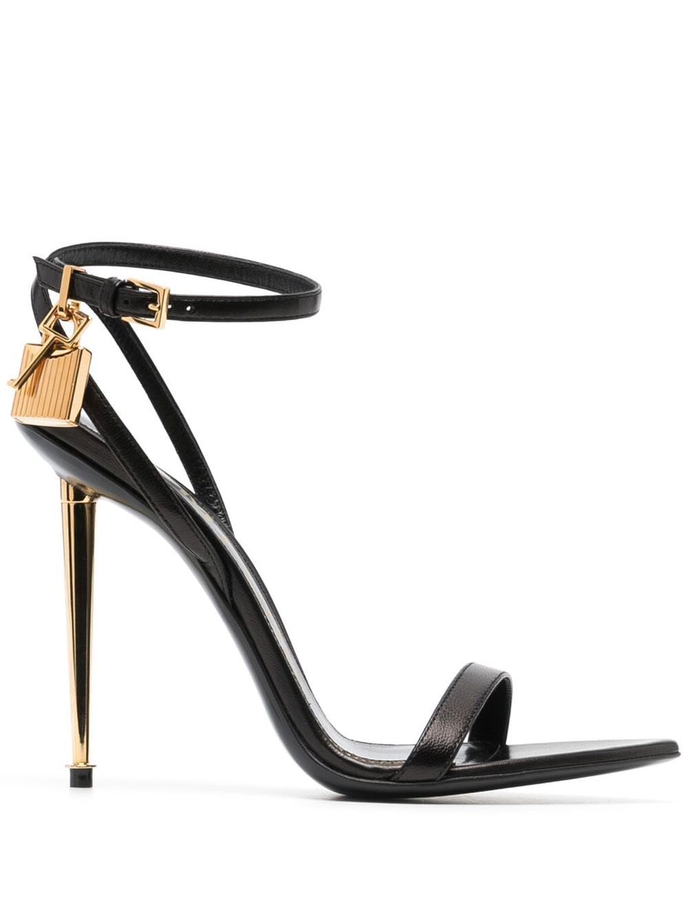 Tom Ford Padlock Sandals Black