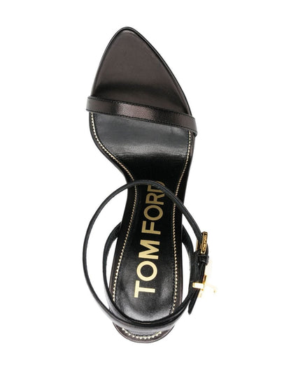 Tom Ford Padlock Sandals Black