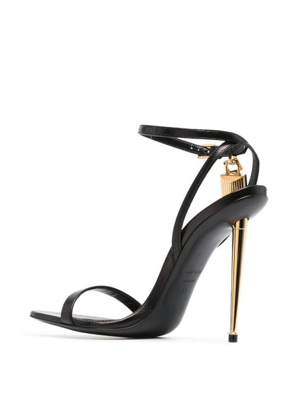 Tom Ford Padlock Sandals Black