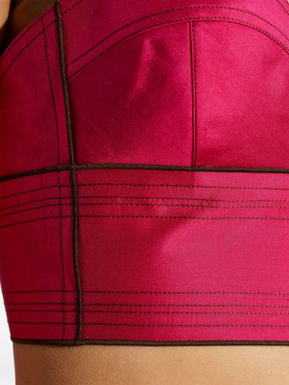 Tory Burch Silk bra top Fuchsia