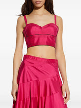 Tory Burch Silk bra top Fuchsia