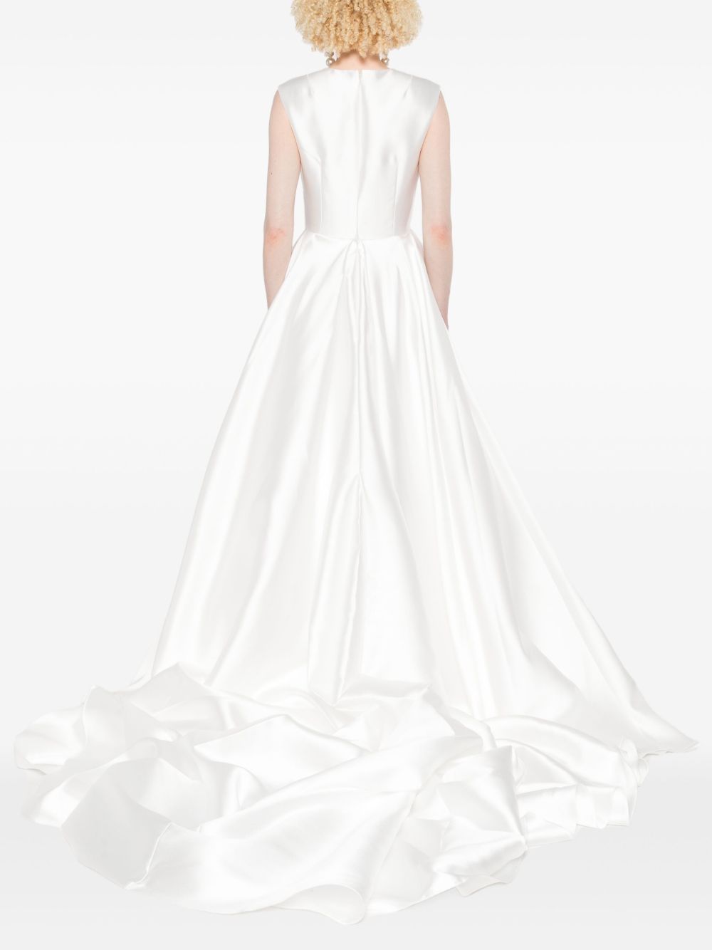 Solace London Larsen Maxi Sleeveless Dress Beige