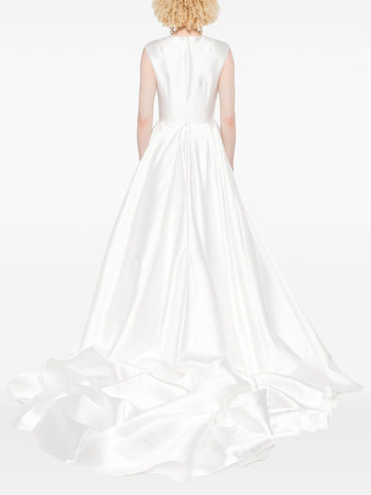 Solace London Larsen Maxi Sleeveless Dress Beige