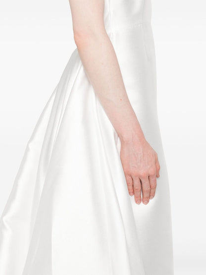 Solace London Larsen Maxi Sleeveless Dress Beige