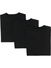 Jil Sander Plus Pack of Three Cotton Logo Patch T-Shirts Black