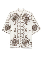 Zimmermann Ascension Embroidered Shirt Ivory