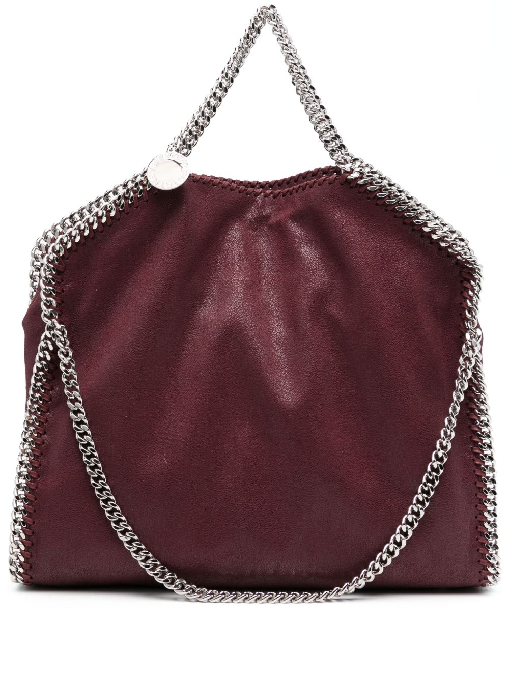 Stella McCartney Falabella Chain Tote Bag in Bordeaux