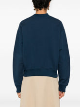 Chloè Logo-Patch Cotton Sweatshirt Blue Blue