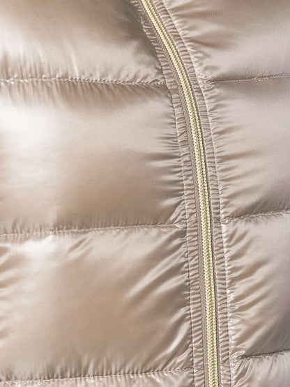 Herno Feather-Down Padded Midi Coat Dove Grey