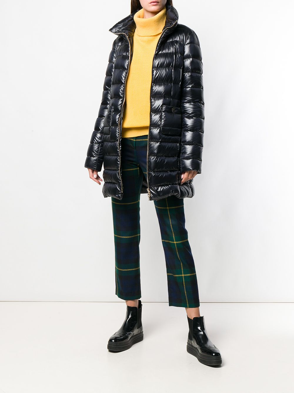 Herno Maria Midi Down Jacket Black