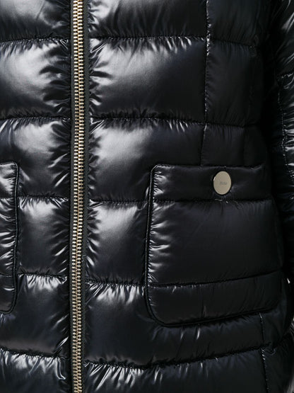 Herno Maria Midi Down Jacket Black