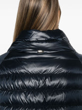 Herno Navy Blue Padded High-Neck Cape Jacket Blue