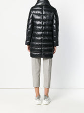 Herno Long Down Midi Coat with High Neck Black