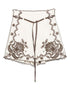 Zimmermann Ascension Embroidered Linen Scallop-Edge Shorts Ivory