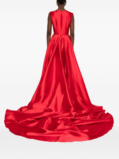 Solace London Larsen Ruby Red Sleeveless Maxi Dress Red