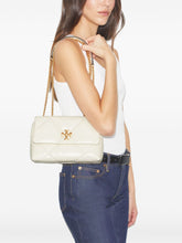 Tory Burch Kira Diamond Small Quilted Leather Shoulder Bag White