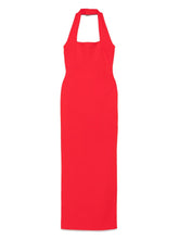 Solace London Ilona Cardinal Red Halterneck Sleeveless Maxi Dress Red
