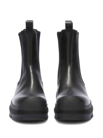 Jil Sander Plus Calf Leather Chelsea Boots Black