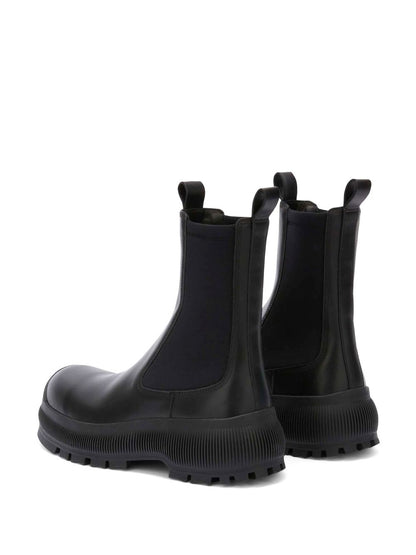 Jil Sander Plus Calf Leather Chelsea Boots Black