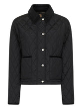 Burberry Quilted Nylon Jacket with Vintage Check Lining Black black