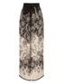 Zimmermann Rhiannon Palladium Floral-Print Silk Trousers Beige