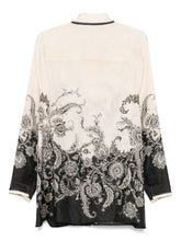 Zimmermann Rhiannon Printed Silk Shirt Beige