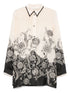 Zimmermann Rhiannon Printed Silk Shirt Beige
