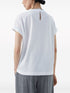 Brunello Cucinelli Contrasting Trim Cotton-Jersey T-Shirt White White