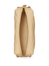 Tory Burch Fleming Soft Quilted Leather Shoulder Bag Beige