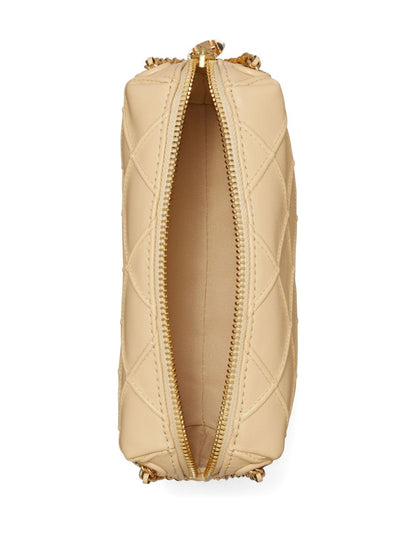 Tory Burch Fleming Soft Quilted Leather Shoulder Bag Beige