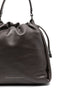 Brunello Cucinelli Mellow Small Leather Bucket Bag with Monili Chain Detail Brown