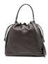 Brunello Cucinelli Mellow Small Leather Bucket Bag with Monili Chain Detail Brown