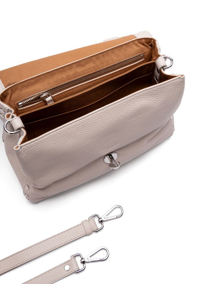 Zanellato Postina Daily Small Calf Leather Handbag Orange