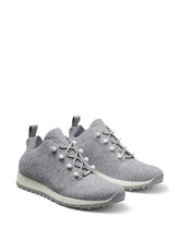 Jimmy Choo Veles Pearl Embellished Knit Sneakers Grey